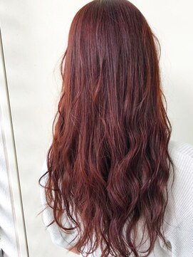 ジーナ 渋谷駅前(Zina) 【Zina渋谷】カシスオレンジカラー×シースルー前髪