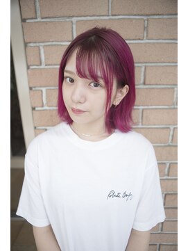 サロンドミルク 原宿(salon de MiLK) 【salon de MiLK 原宿】アクセントカラーラズベリーピンク