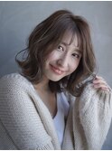 ボブ/カーキグレージュ/マッシュショート/大人かわいい/