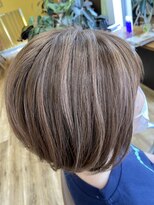 美容室 笑顔&nbsp;キャラメルミルクティーハイライト