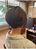 襟元すっきりショート