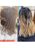 バレイヤージュ before after