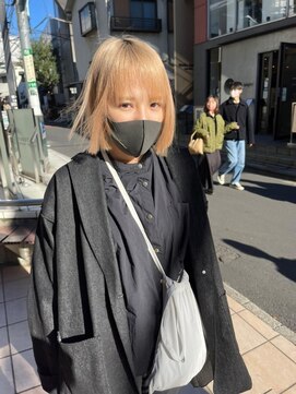 アルカナ 明治神宮前原宿(ARCANA) ホワイトグレージュ コンマヘア くすみブルー ダークアッシュ