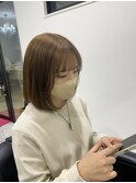 ブリーチなしベージュカラー