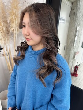 リア(riah) フェイスフレーミング/レイヤー/立体感/セクションカラー