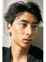 ノイ(noi)&nbsp;センターパートニュアンスパーマ刈り上げツーブロックメンズヘア