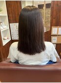 さらつや髪質改善トリートメント/30代40代/セミロング/髪質改善