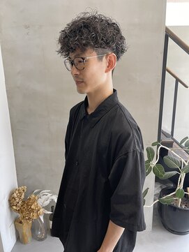 ヘアー アイス カンナ(HAIR ICI Canna) 刈り上げツーブロックマッシュパーマ メンズパーマ 金山/ 井上
