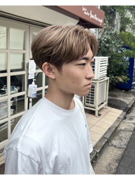 オムファミーユラグ(homme, famille raugh) ミルクティーカラー