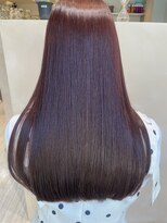 レイ(Lei)&nbsp;【髪質改善】縮毛矯正 レッドブラウン　ピンクブラウン