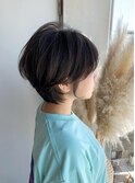 夏の爽やか大人可愛いショートボブ/オリーブグレージュ/暗め