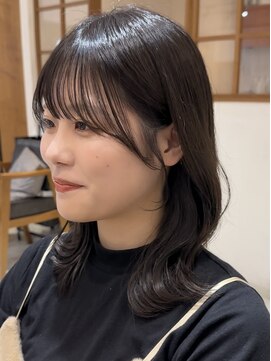 ビューブルー 亀戸錦糸町(VIEW BLUE) ◎ 美髪カールピンクブラウンロングセミディ似合わせ前髪