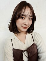 トリコ ショップアンドヘアサロン(tricot shop hair salon)&nbsp;ふんわり内巻き/小顔ボブ/シースルーバング