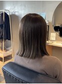 オリーブで切りっぱなしで髪質改善