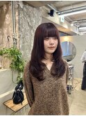 レイヤー×ボルドーカラー