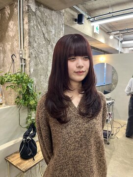 リラクオーレ 三宮 元町(LIRA CUORE) レイヤー×ボルドーカラー