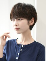 インセプション 銀座(INCEPTION) 切りっぱなしショート・ボブ/絶壁解消/前髪なし/20代/30代/丸顔