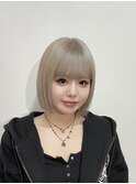 ★レディース,ブリーチ,ハイトーン,ホワイトベージュ,ボブ