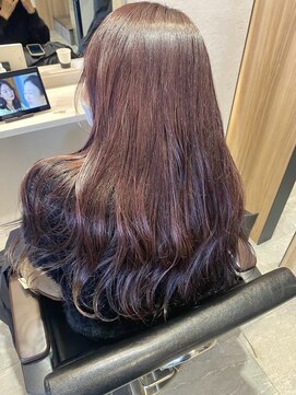 アン たまプラーザ(un) ブリーチで作る艶っぽチェリーカラー♪