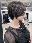 ハイライト髪質改善レイヤーカットショートカット20代30代40代