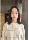 シンプルレイヤーセミロング