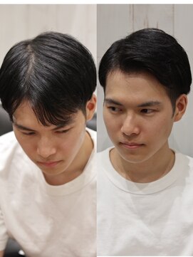 ヨシザワインク プレミアム 横浜 桜木町店(YOSHIZAWA Inc. PREMIUM) ナチュラルツーブロック刈り上げ