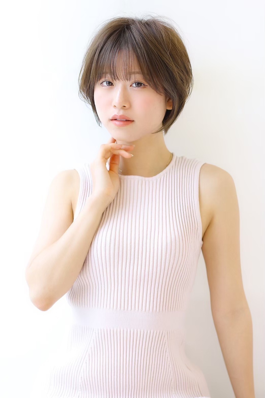 ふんわり丸みショートボブ