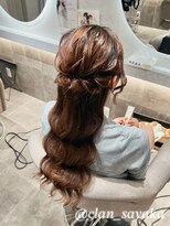 クランルシェ(clan luce)&nbsp;ハーフアップ/心斎橋ヘアセット