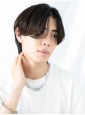 20代30代センターパート重めナチュラルメンズカットc仙台