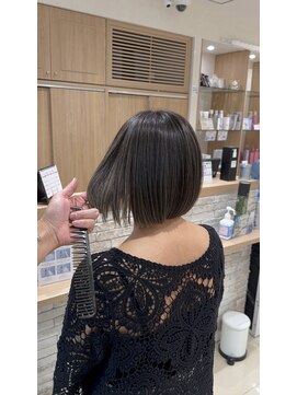 クレア 上大岡(CREA) 白髪ぼかしハイライト縮毛矯正ダブルカラー髪質改善30代40代50代