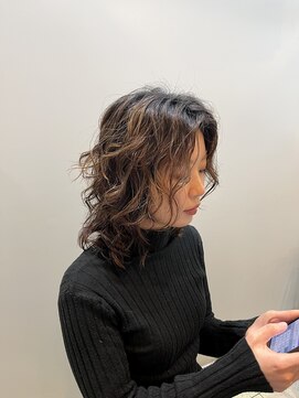 モア 下通店(MORE) ミディアムレイヤーのパーマ