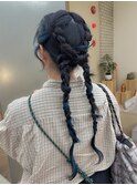 ブリーチカラーブリーチなしダブルカラーインナーカラーアレンジ