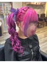 ヘアセット アリエス 新宿駅前店(aries)&nbsp;あみかちゅサイドポニー