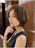 広尾 麻布 南青山 40代 50代 ショートカット 白髪染め