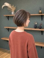 ハロー 池田店(Hollow) 【丸みショート/白髪ぼかし/脱白髪染め】石橋/池田/箕面