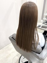 ヨンド(yond)&nbsp;オリーブベージュロングレイヤー顔まわり前髪群馬太田