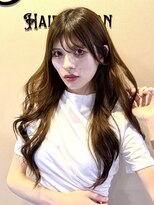 ダリア(Dahlia) 韓国風レイヤーロング×艶ブラウン