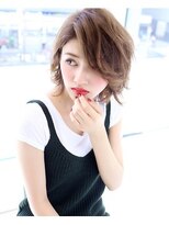 フォルテ 島田店 大人かわいいかきあげバングのふわミディスタイル