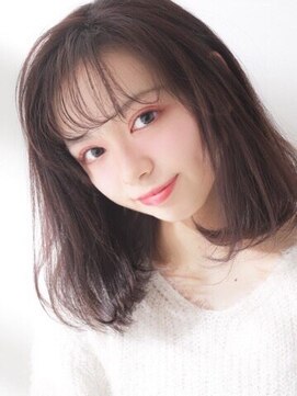 シエル (CIEL) シースルーバング×重ためミディアム