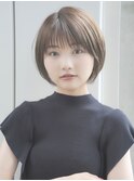 前髪あり大人ショートボブ20代30代40代【AIN.表参道】川原大地