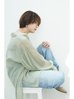 ウタ&nbsp;【uta 浮田】ミストバングナチュラルショート×フォギーベージュ