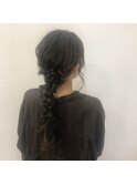 編みおろし ヘアセット