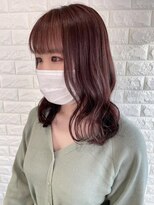 クイントネオリーブ 自由が丘正面口店(quint:neolive)&nbsp;セミロング × pink brown