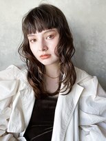 アイティーバイアルバム 松戸店(IT by ALBUM)&nbsp;ミディアムフェイスレイヤー_チェリーブラウンフェミニン_9181