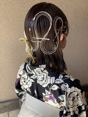 静岡/清水/卒業式ヘアセット&メイク&袴着付
