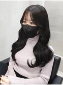 《韓国ヘア》エギョモリ×ダークカラー