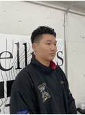 スパイラルツーブロックマッシュアップバングコンマヘア73