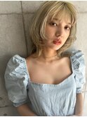 20代30代大人可愛いミディアムレイヤースタイル