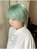 ミント/ショート/ハイトーン【大名/天神】