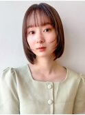 20代30代おすすめ顔まわりレイヤーボブ/前髪カタログ/ウルフ